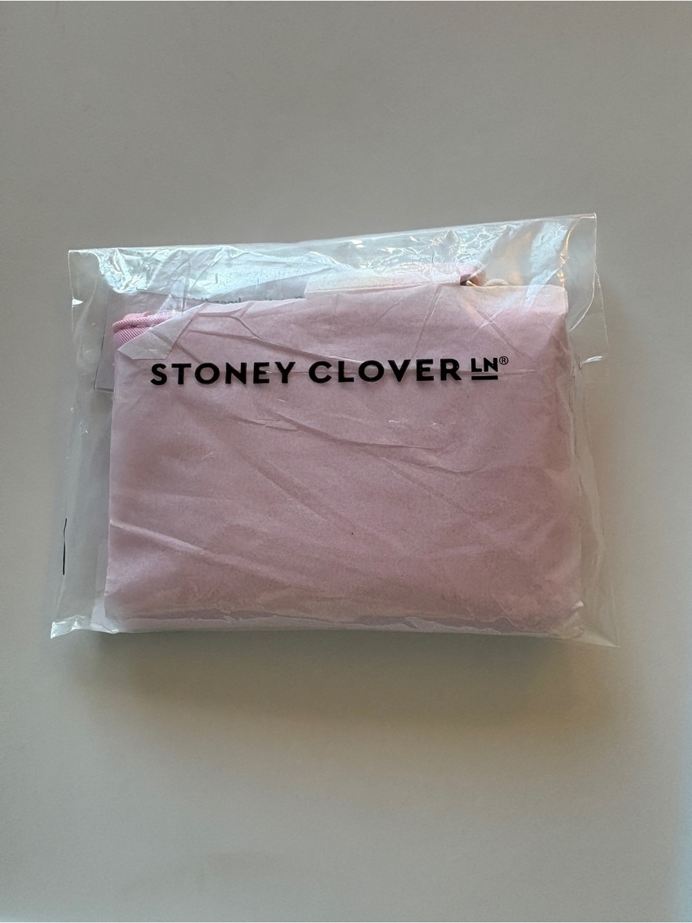 NWT Stoney Clover Lane Light Pink Zip Pouch